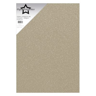 Kimallekartonki A4, 5 kpl, PF: Platinum