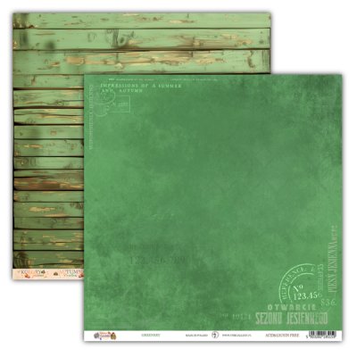 Kuviopaperi 12x12", UHK: Autumn Games - Greenery - 2-LAATU