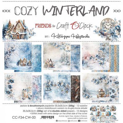 12x12" paperipakkaus, Craft O'Clock: Cozy Winterland