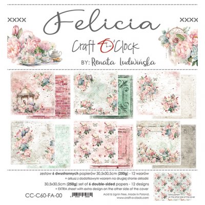 12x12" paperipakkaus, Craft O'Clock: Felicia