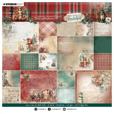 8x8" -paperilehtiö, Studiolight : Festive Nostalgia