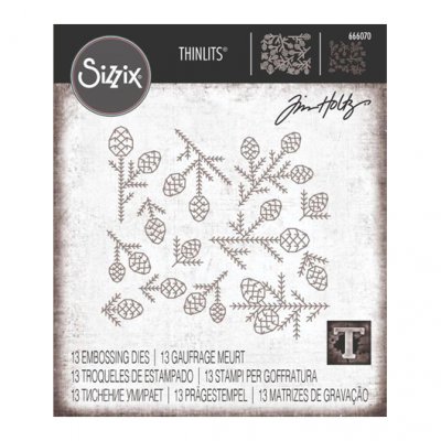 Stanssisetti, Sizzix Thinlits: Pine patterns